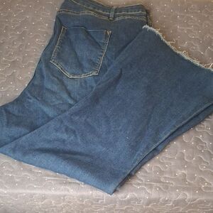 JustFab Women's Flare Leg Blue Jeans size 22W